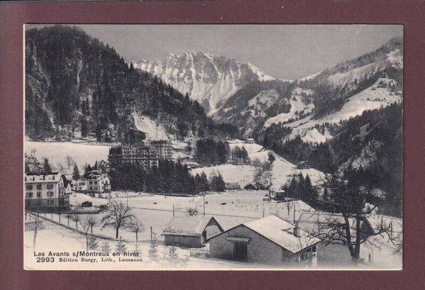LES AVANTS sur Montreux en hiver