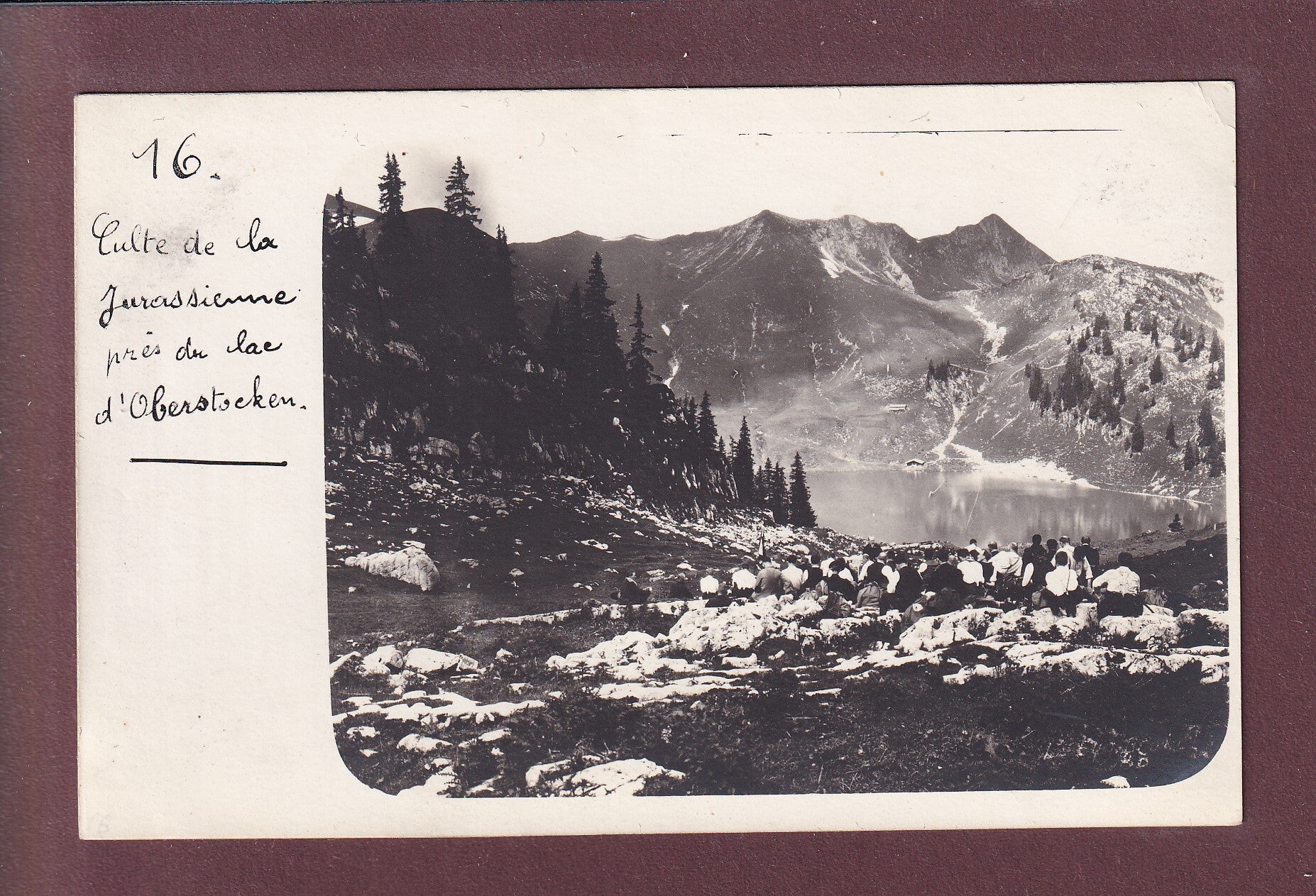 Photo - Culte de la JURASSIENNE - Lac d'OBERSTOCKEN