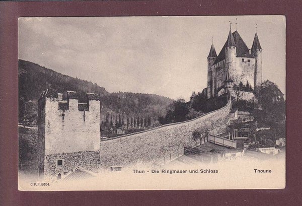 THUN - Ringmauer und Schloss