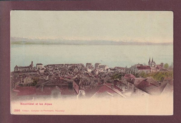 NEUCHÂTEL et les Alpes - CPN