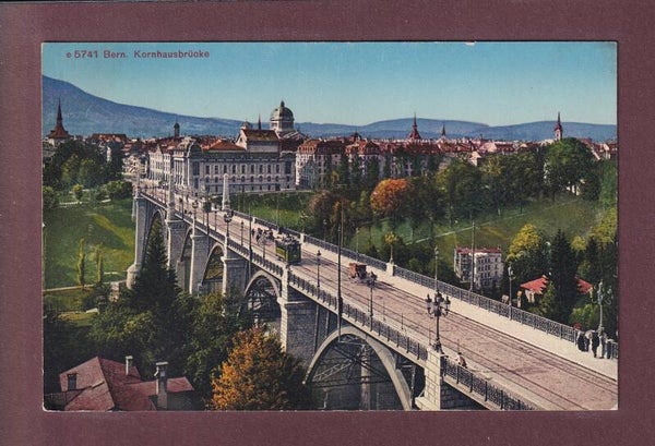 BERN - Kornhausbrücke - Tram - 1916