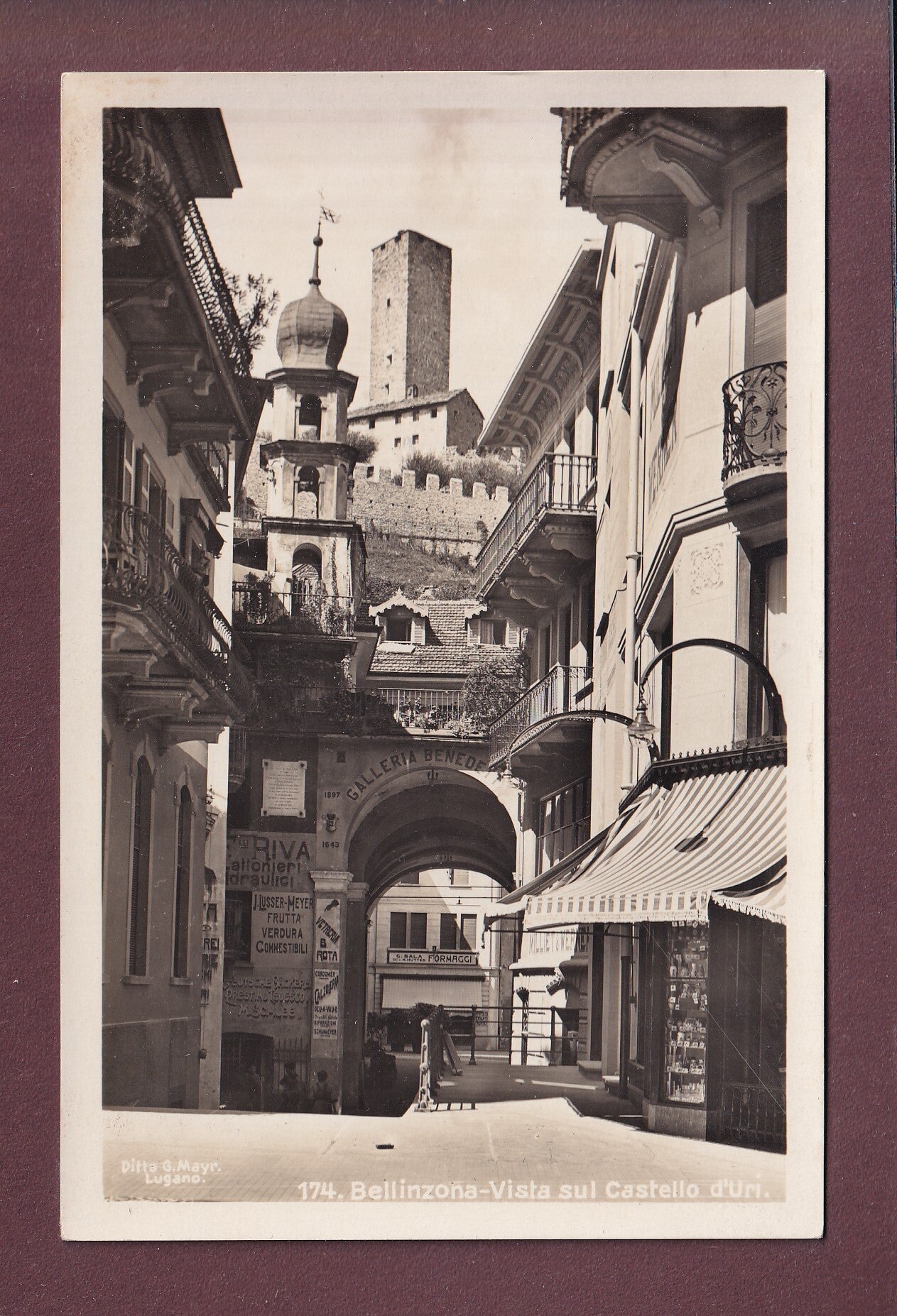 BELLINZONA - Vista sul Castello d'Uri