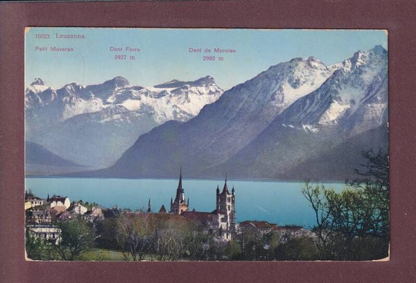 LAUSANNE et las Alpes - 1913