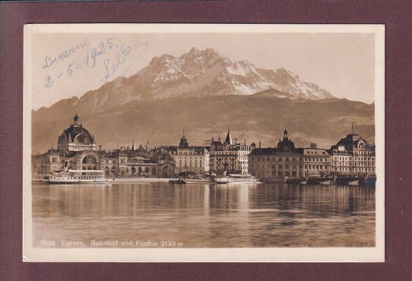 LUZERN - Bahnhof - Schiffe - 1925