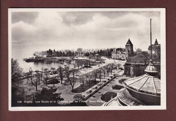 LAUSANNE - Ouchy - Château vu de l'Hôtel Beau-Rivage - 1927
