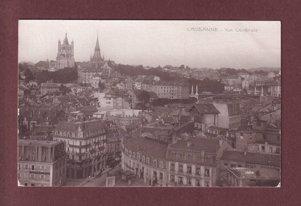 LAUSANNE - Vue partielle avec Pont Bessière - 1913