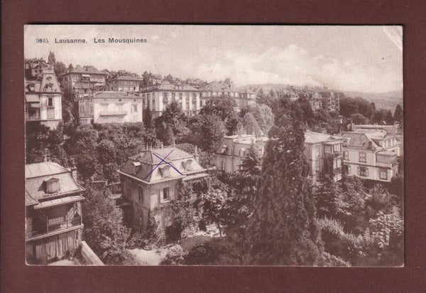 LAUSANNE - Les Mousquines - 1919 // pli d'angle //