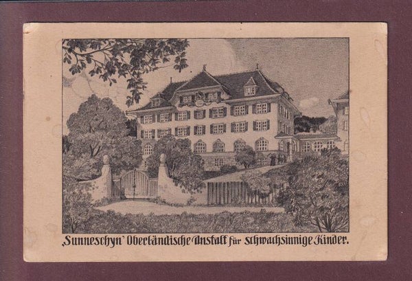 SUNNESCHYN Anstalt für schwachsinnige Kinder - 1913