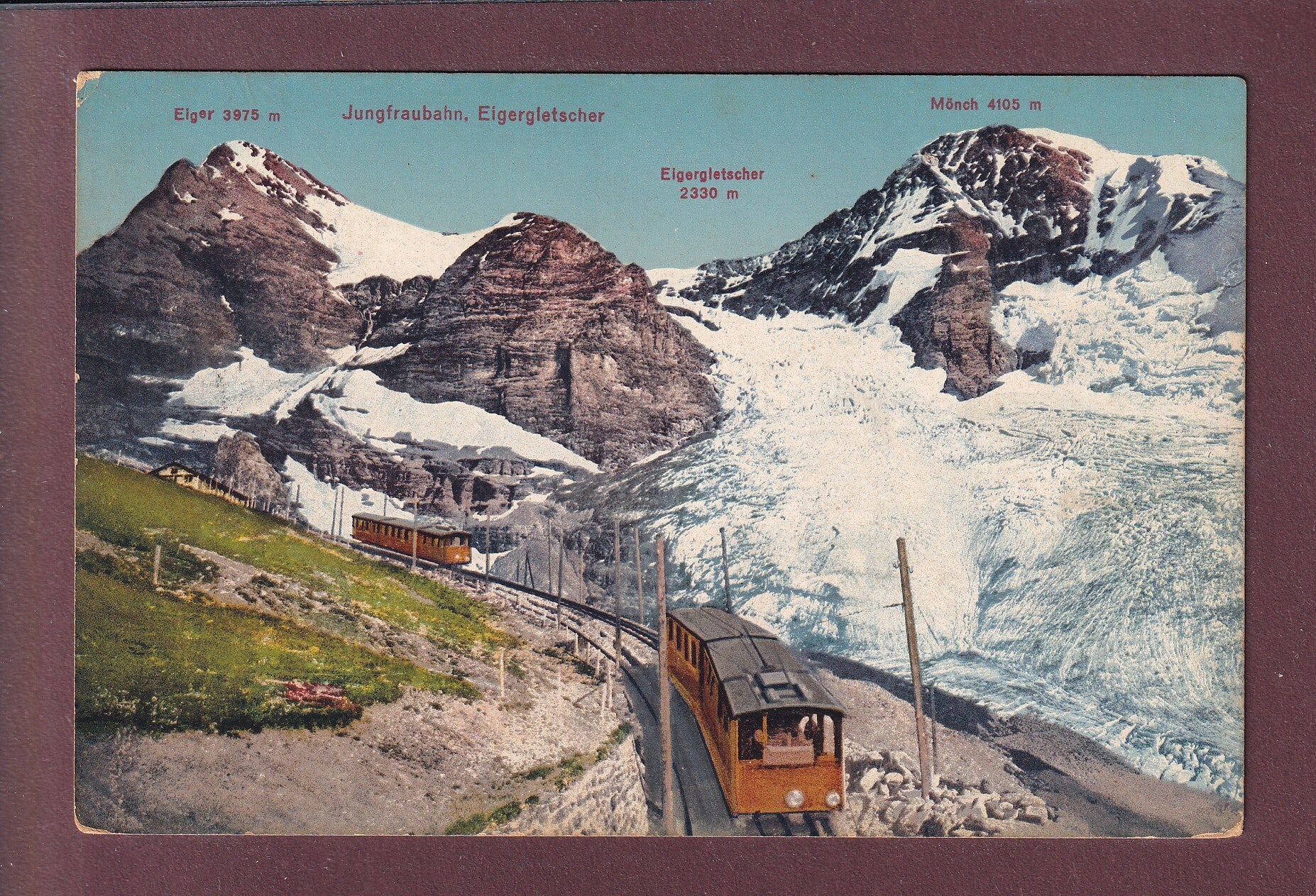 JUNGFRAUBAHN - Eigergletscher - Zug - 1923