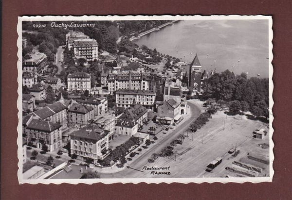 LAUSANNE - Ouchy vu d'avion - 1954