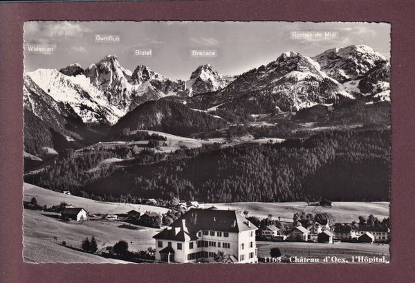 CHÂTEAU D'OEX - Hôpital - Sommets - 1953