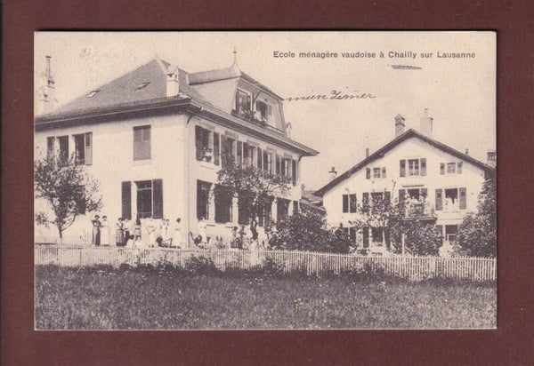 LAUSANNE - Chailly - Ecole ménagère - 1918