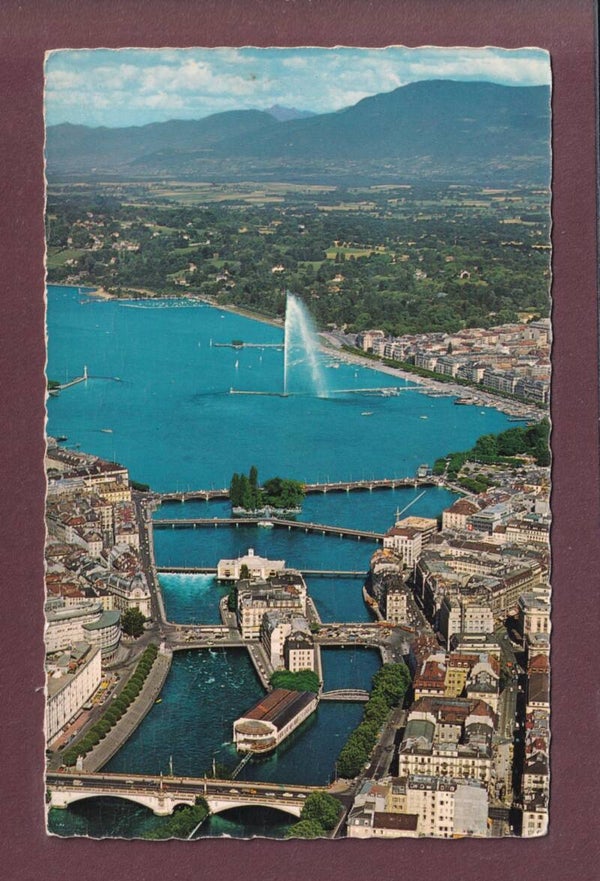 GENEVE - Vue aérienne - 1968