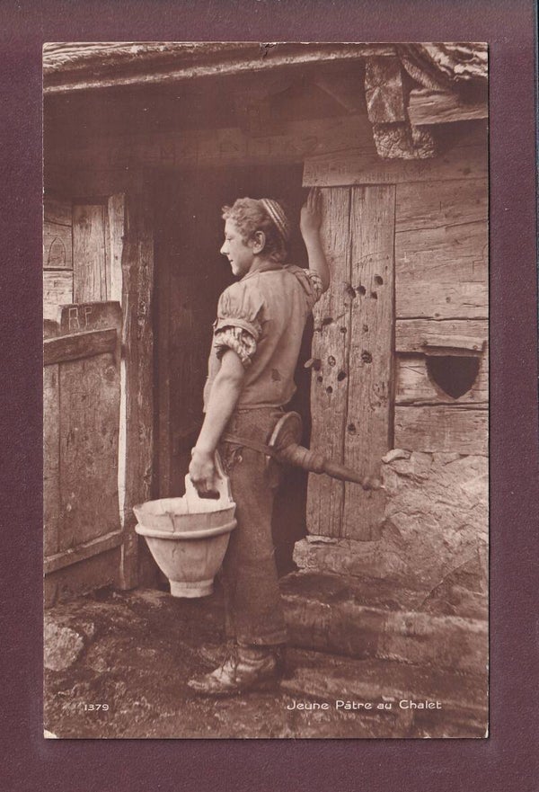 Jeune PÂTRE au chalet - 1914 Feldpost