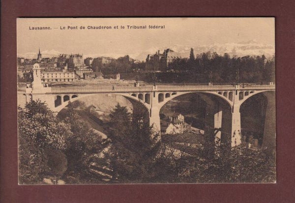 LAUSANNE - Pont Chauderon - 1909