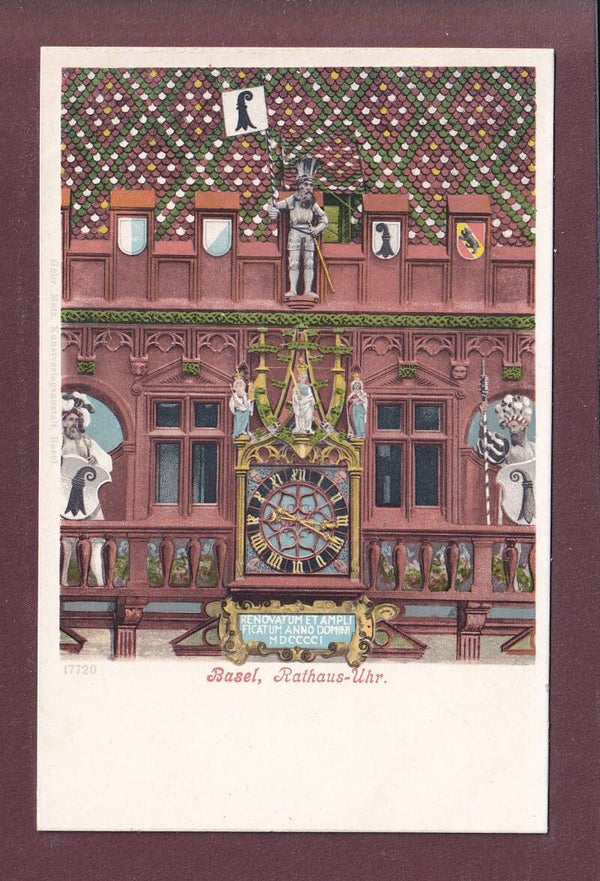 BASEL - Rathaus-Uhr