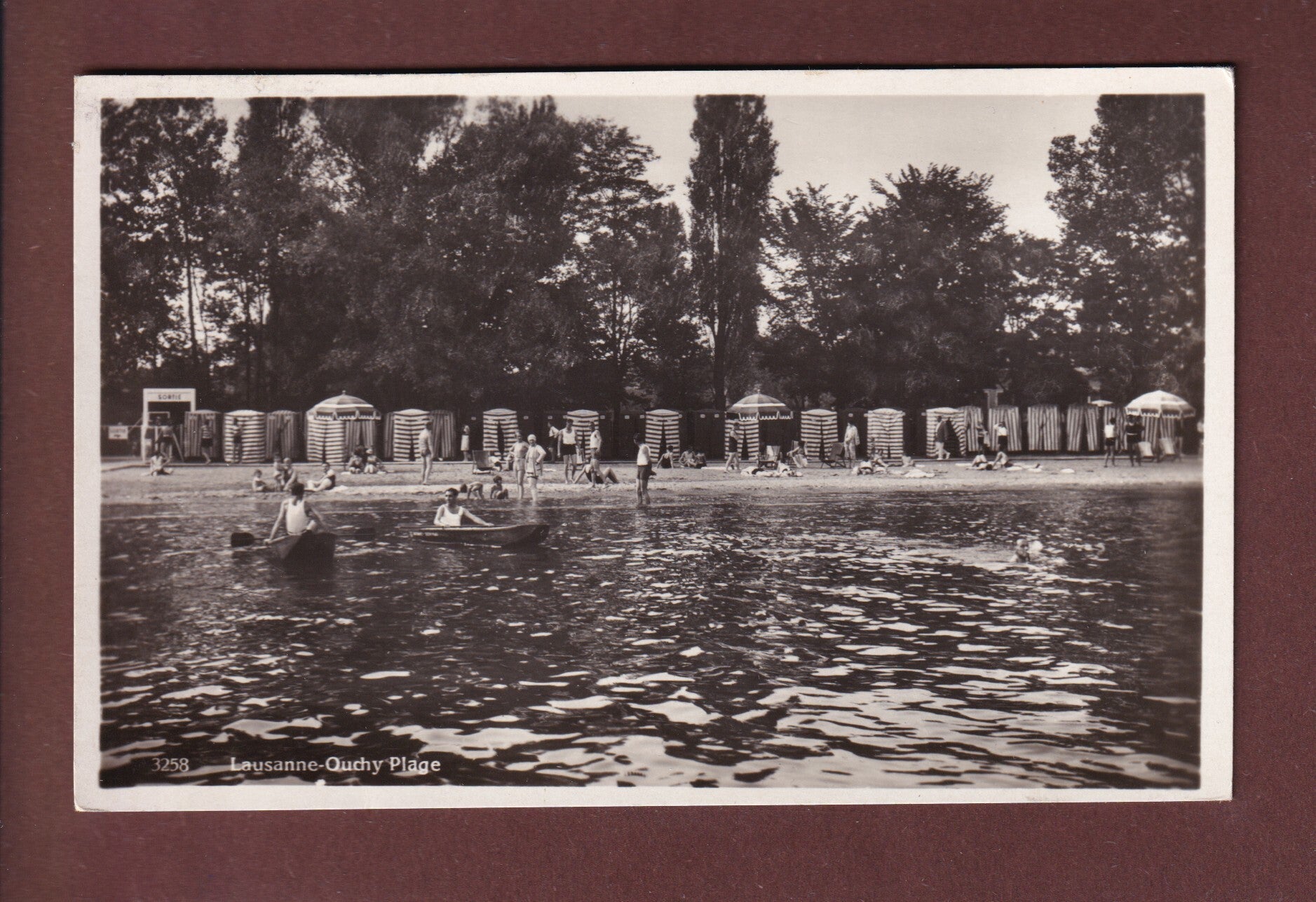 LAUSANNE - Ouchy-Plage - 1933