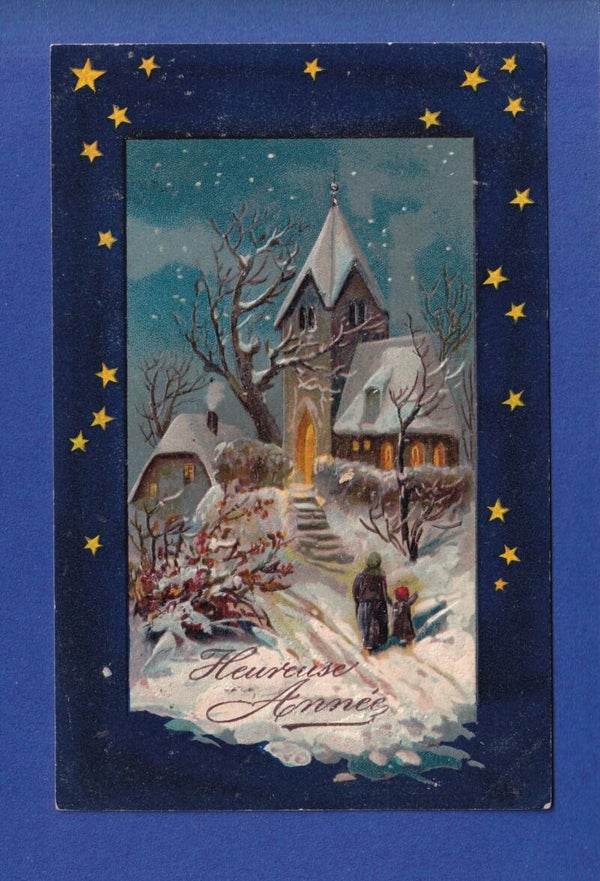 NOUVEL AN - Eglise - Neige