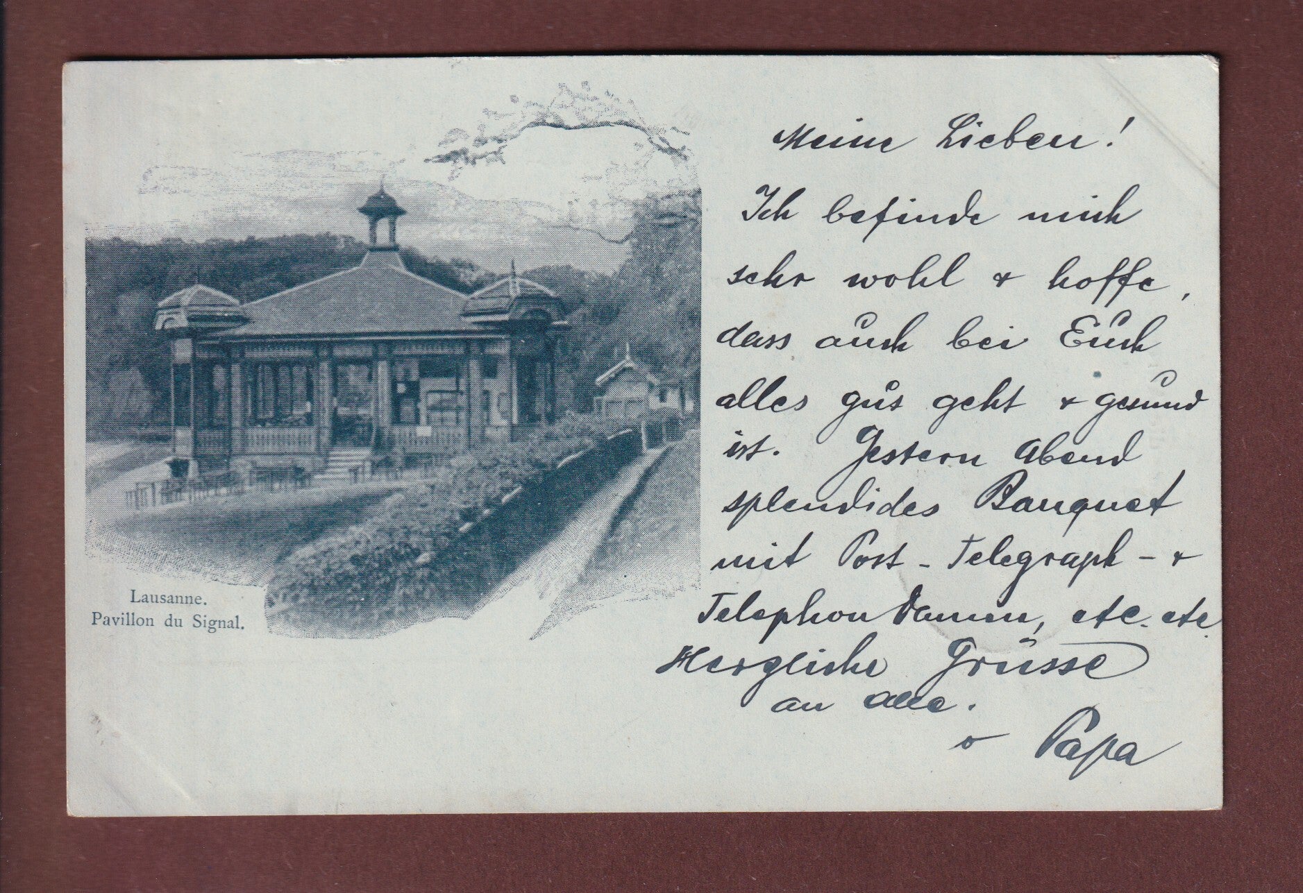 LAUSANNE - Pavillon du Signal - 1899
