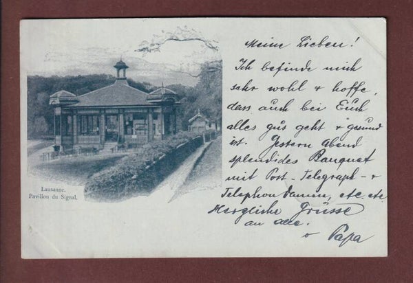 LAUSANNE - Pavillon du Signal - 1899