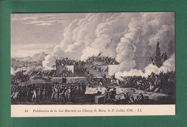 CHAMPS DE MARS - Publication de la loi martiale 1791