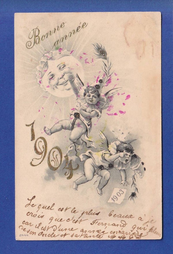 NOUVEL AN - Enfants-Anges - 1904