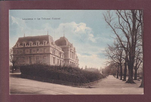 LAUSANNE - Tribunal Fédéral - 1916