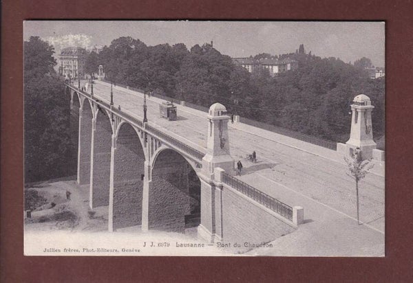 LAUSANNE - Pont Chauderon - Tram - 1909