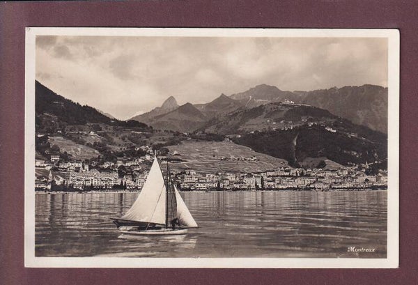 MONTREUX depuis le lac - Voilier