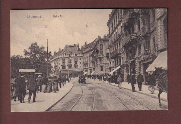 LAUSANNE - Bel-Air - Auto - 1913