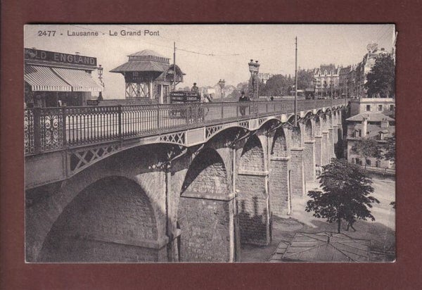 LAUSANNE - Grand Pont avec ancien ascenseur