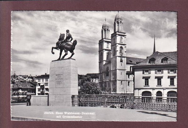 ZÜRICH - Hans Waldmann-Denkmal - 1962