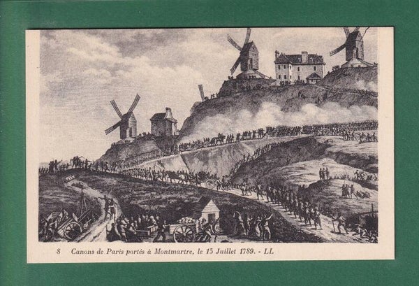 Canons portés à MONTMARTE 1789