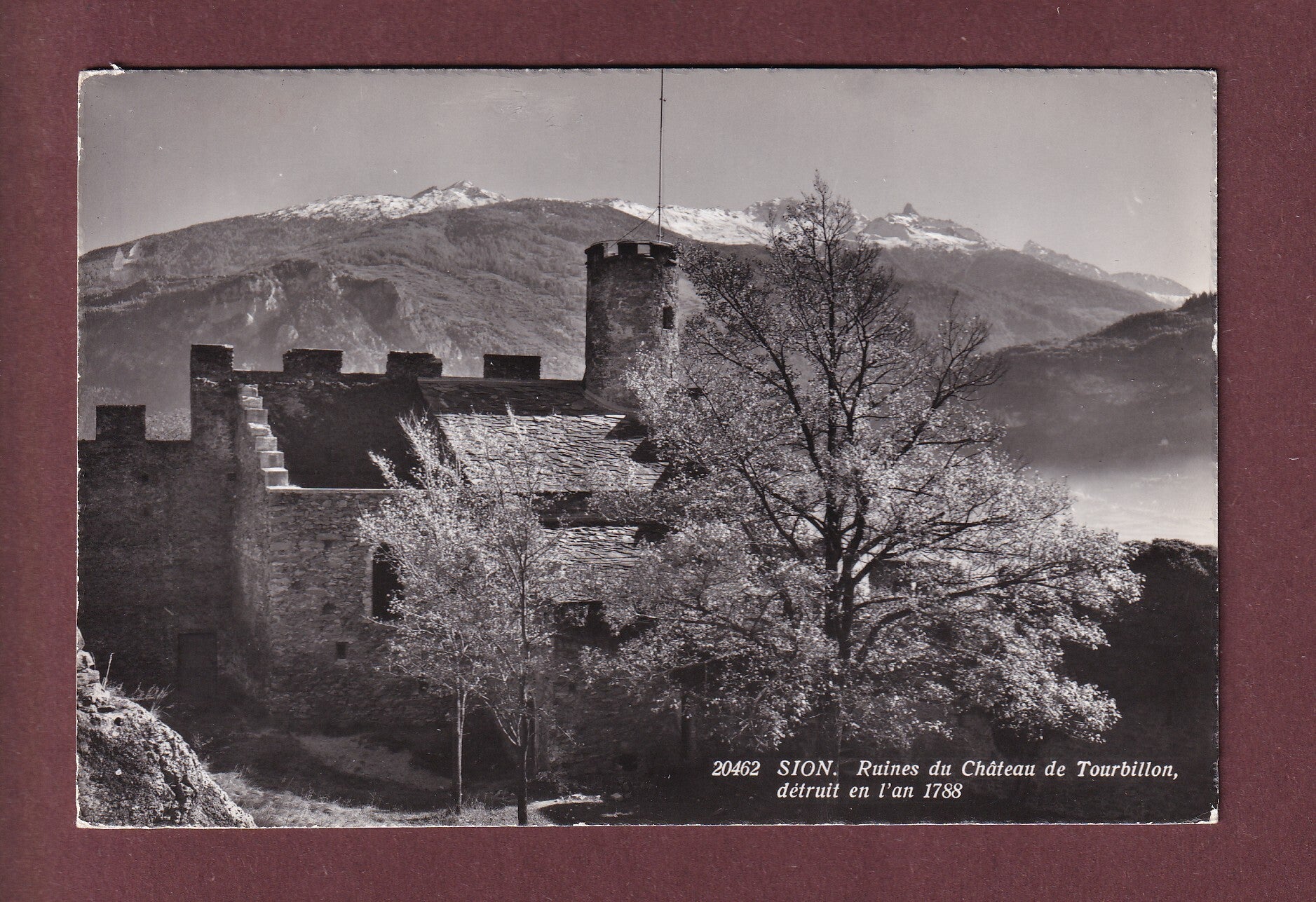 SION - Ruines de Tourbillon - 1961