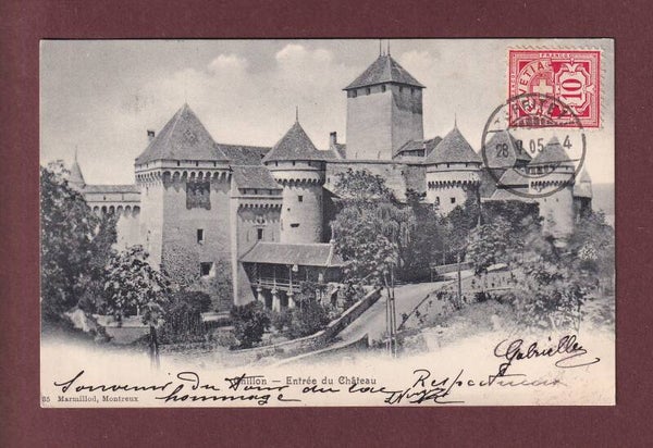 Château de CHILLON - Entrée - 1905