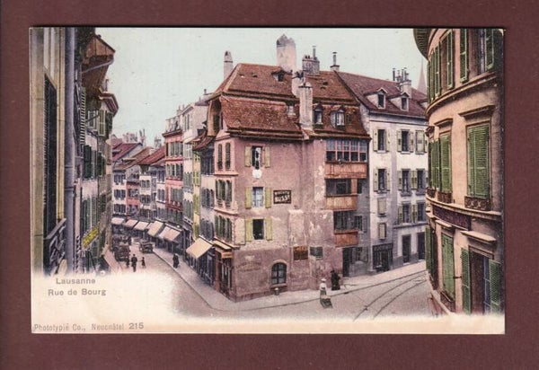 LAUSANNE - Rue de Bourg - 1906