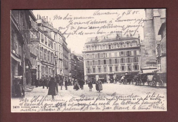LAUSANNE - Place St. François - 1905