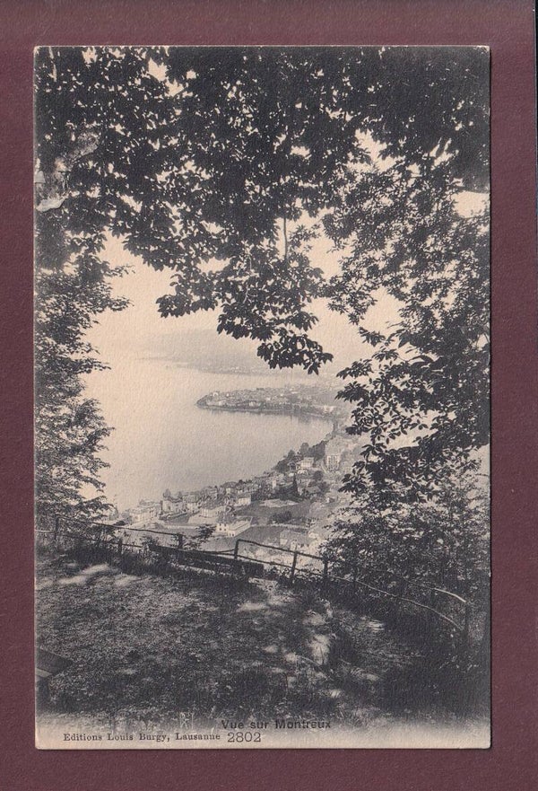 Vue sur MONTREUX - 1917