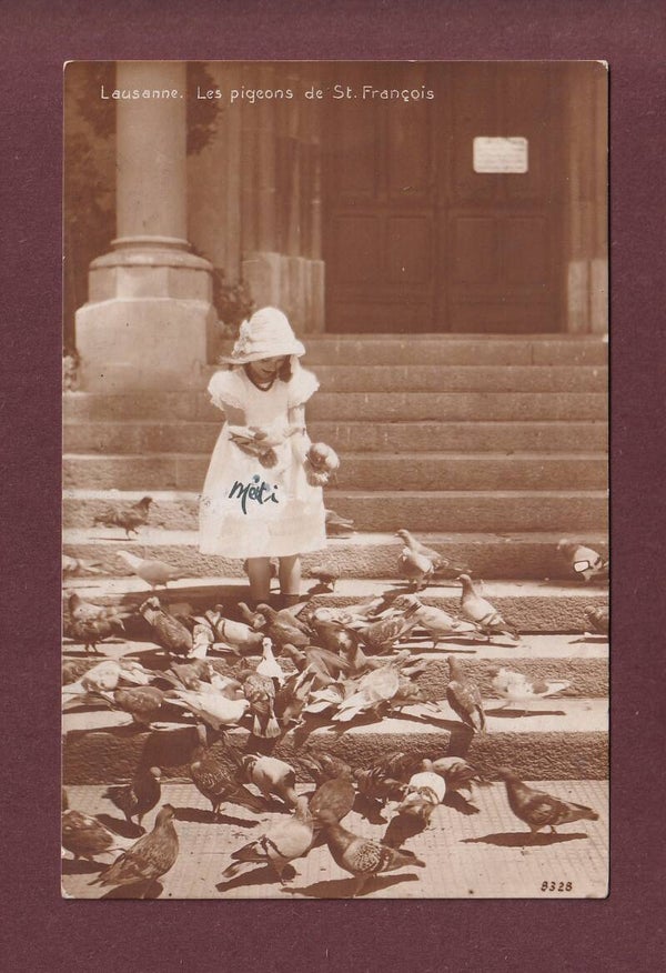 LAUSANNE - St. François - Les pigeons - 1917
