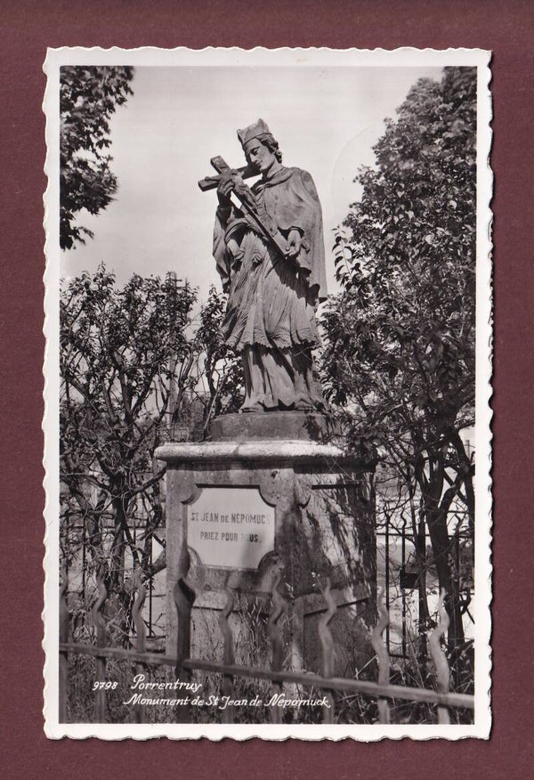 PORRENTRUY - Monument de St. Jean de Nepomuck - 1957