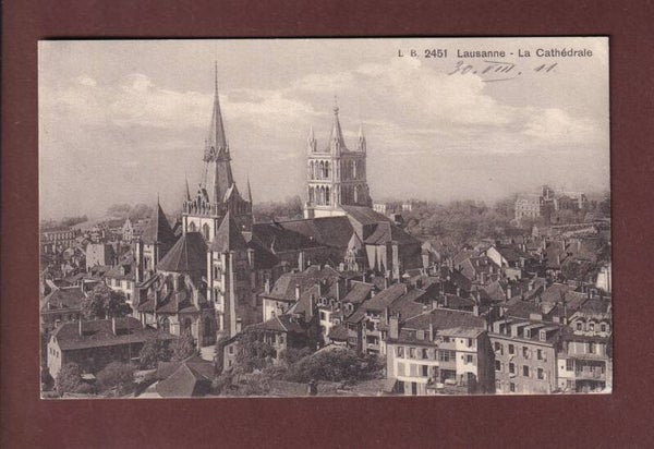 LAUSANNE - La Cathédrale - 1911