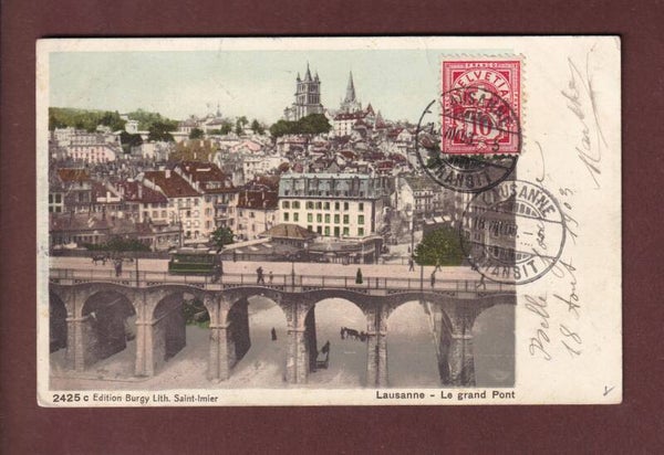 LAUSANNE - Grand Pont - 1903
