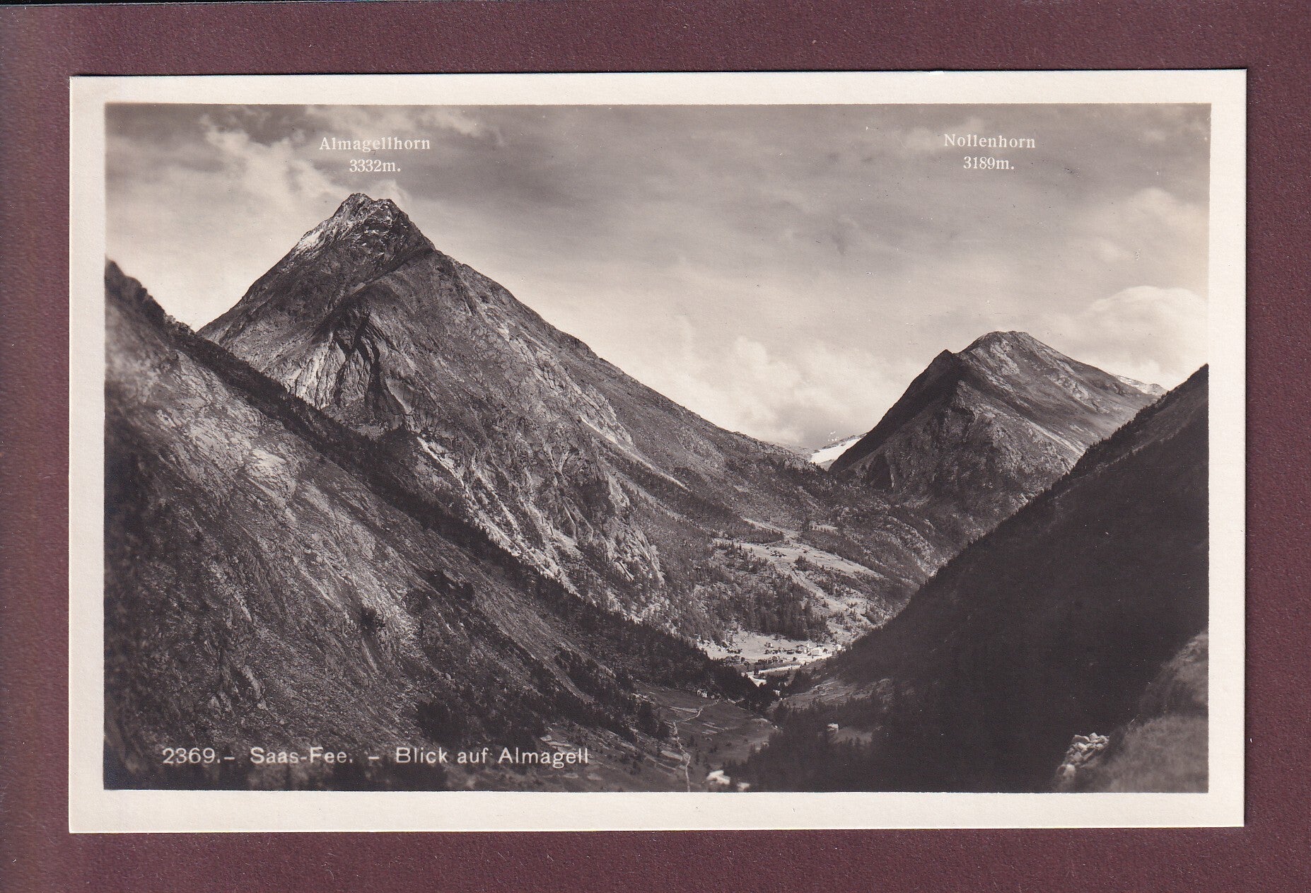 SAAS-FEE - Blick auf Almagell