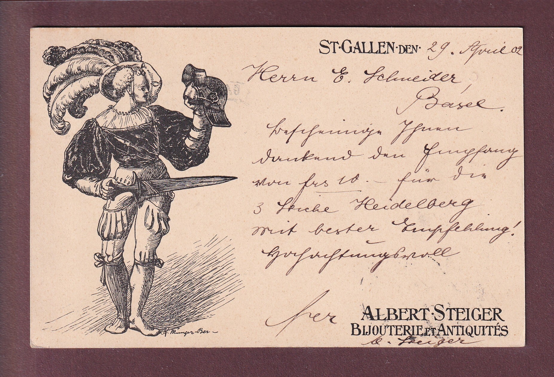 ST. GALLEN - Albert Steiger Bijouterie - 1902