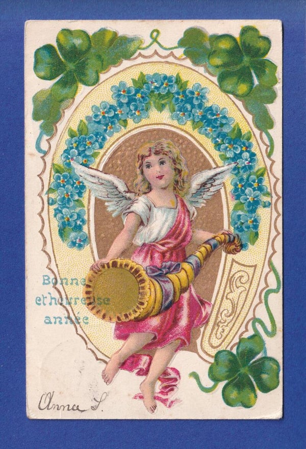 NOUVEL AN - Ange - Corne d'abondance - 1905