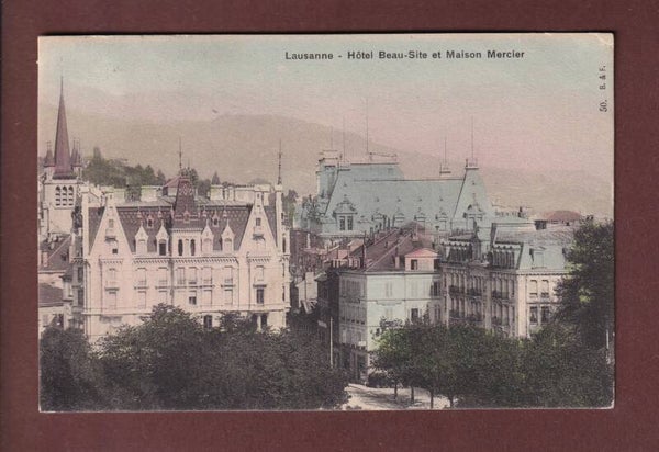 LAUSANNE - Hôtel Beau-Site - Maison Mercier - 1912