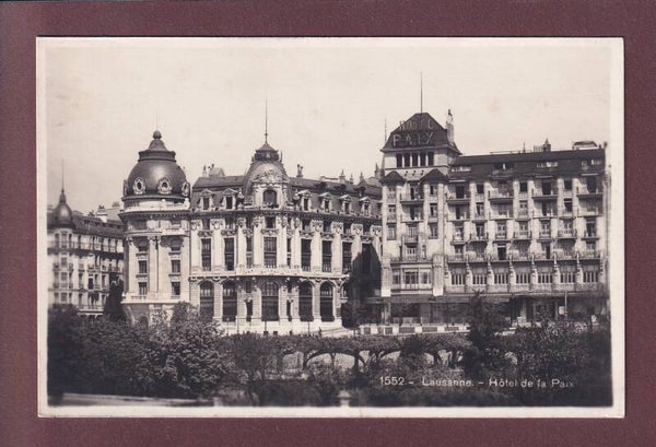 LAUSANNE - Hôtel de la Paix