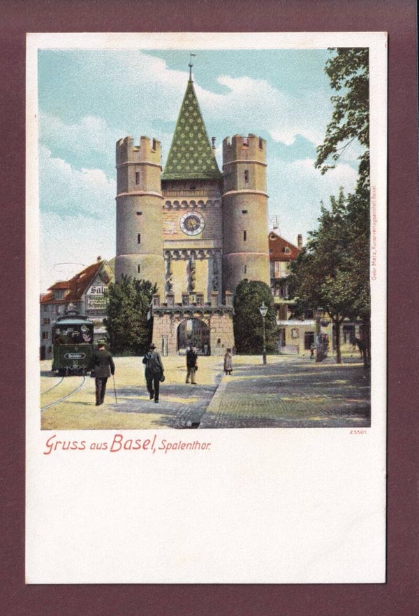 Gruss aus BASEL - Spalenthor - Tram