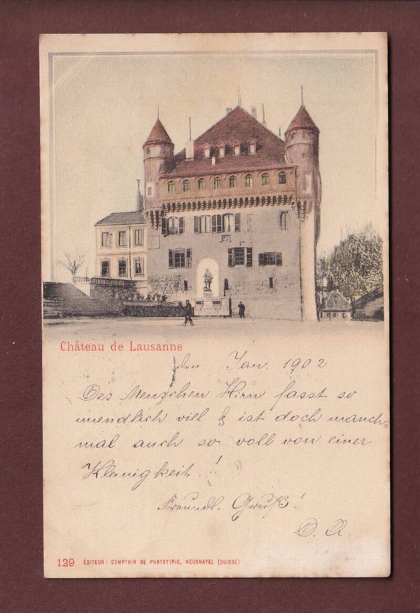 LAUSANNE - Château - 1902 CPN