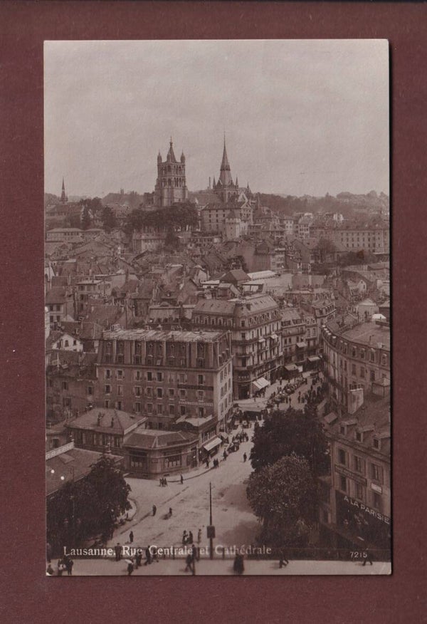 LAUSANNE - Rue Centrale - Cathédrale - 1920